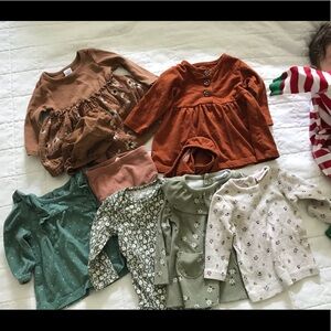 Baby girl fall bundle lot of 0/3 month clothes